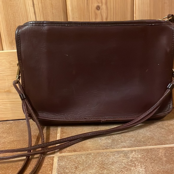 Vintage Coach - 1970’s “Basic Bag” - Burgundy Leather - Picture 3 of 6